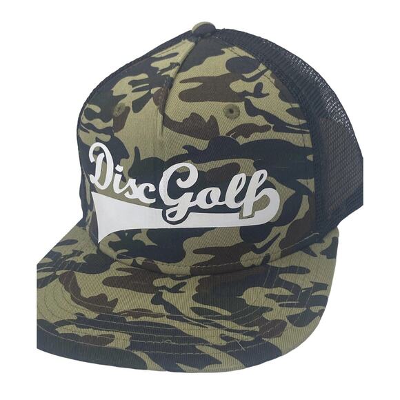 Disc Golf DISCGOLF BASEBALL Logo Hat Trucker Cap Snap Back Disc Golf Vinyl Logo - Picture 11 of 12